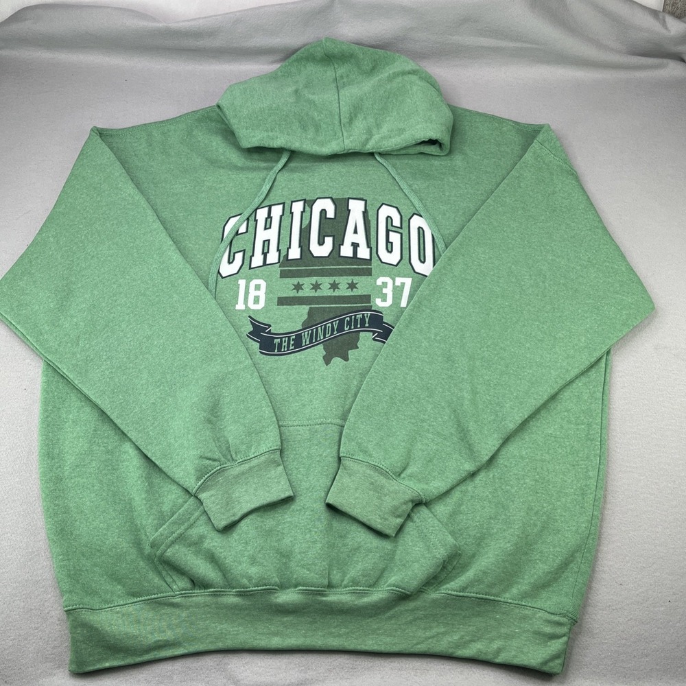 Chicago The Windy City in St. Patrick's Green Men's 2XL